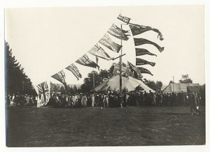 Maori Reception at Arawa Park, Rotorua, c.1925 by Guy Photo Studio